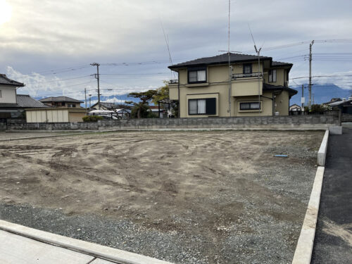 【分譲地】中央市西花輪2区画 閑静な住宅街◎